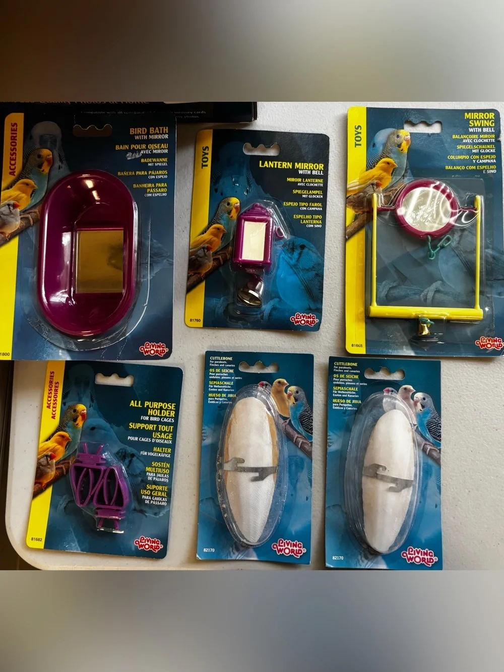 Purple Small Bird Bundle #1 - Toys & Cuttlebones